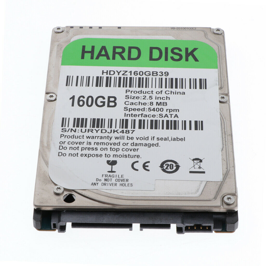 Inch Internal Hard Drive Disk HDRD DISK SATA 8MB 5400RPM for Desktop 160GB