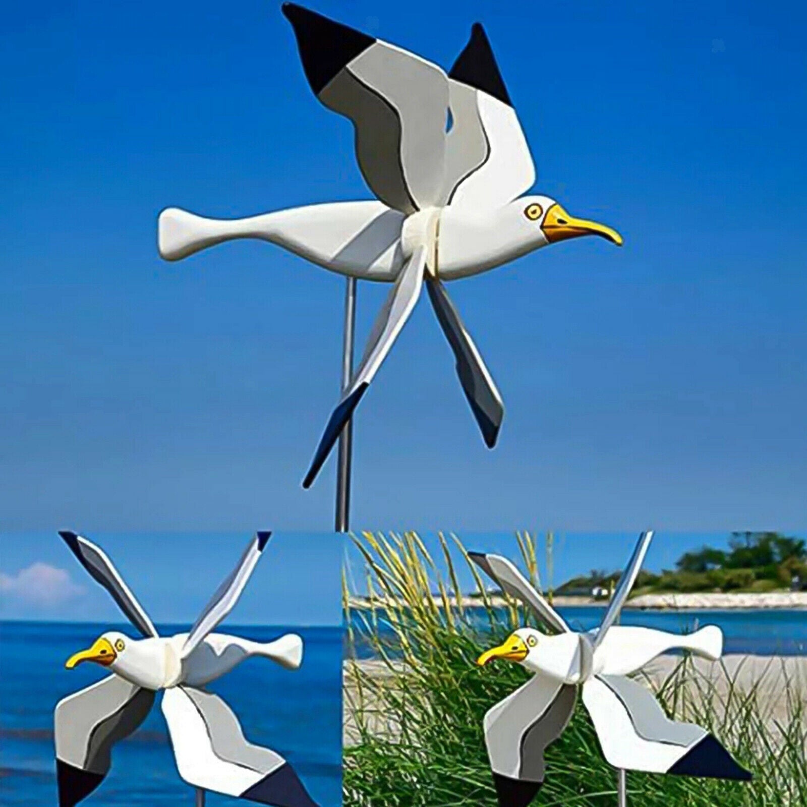 Seagull Windmill Wind Spinner Toys For Garden Outdoor Garden Decoration