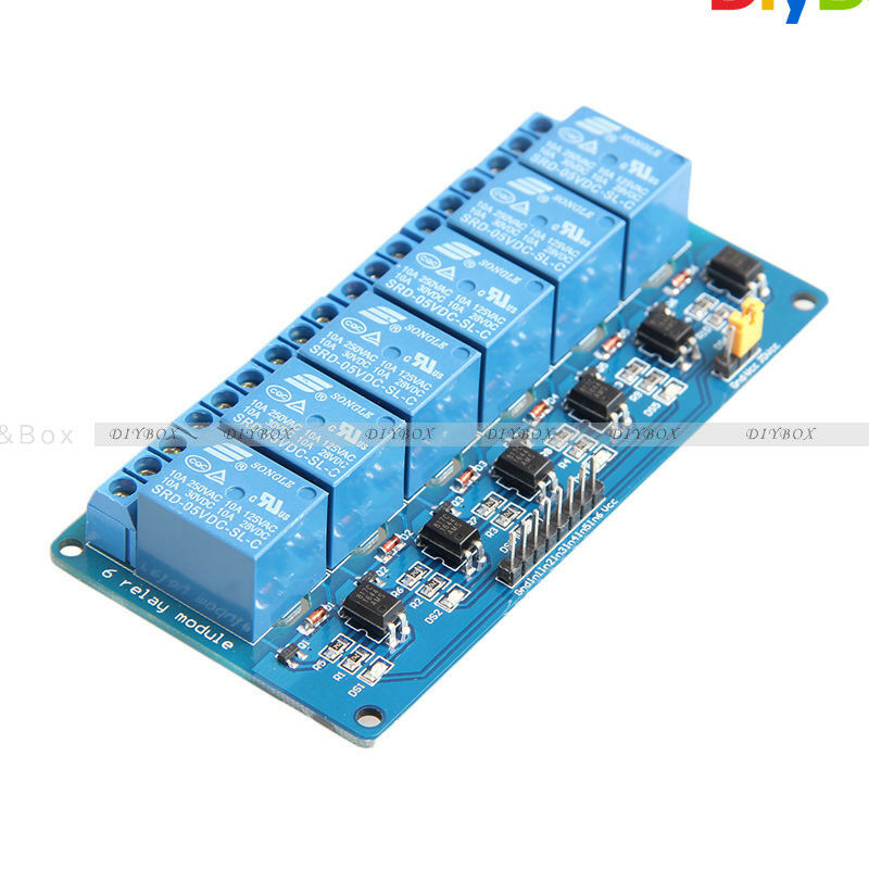 6 Channel DC 3V Relay Module Expansion Board Optocoupler Insulation for Arduino