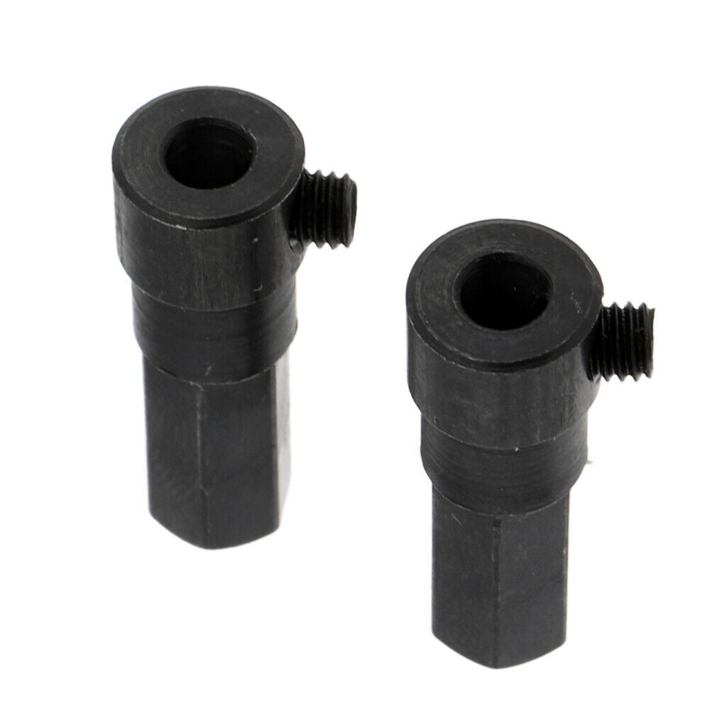 2pcs Metal Rear Axle Adapter Black For 1:16 WPL B-16 RC Car DIY Refit Kits