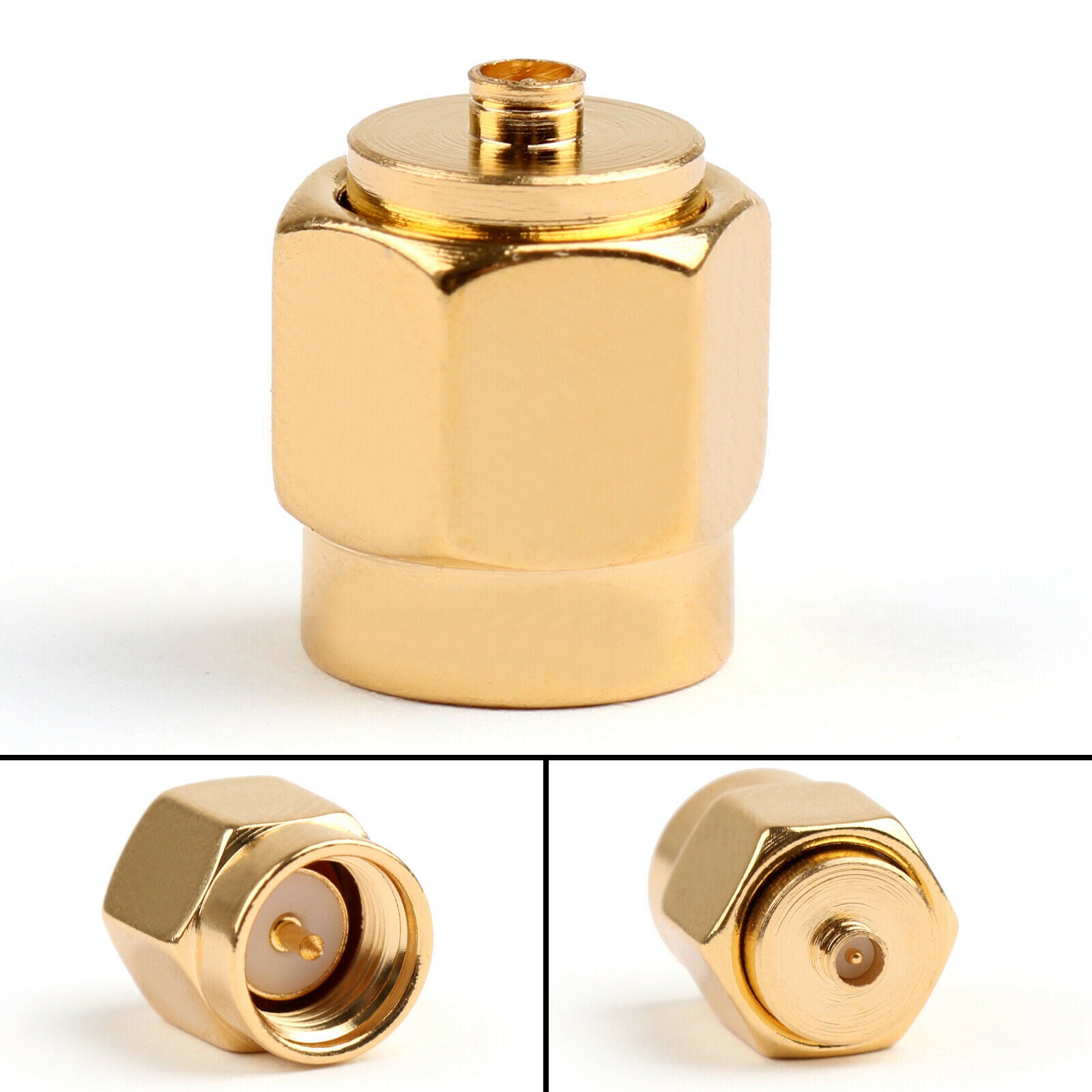 10Pcs SMA Male to IPX U.fl Male Plug Straight RF Adapter Connector  BS5