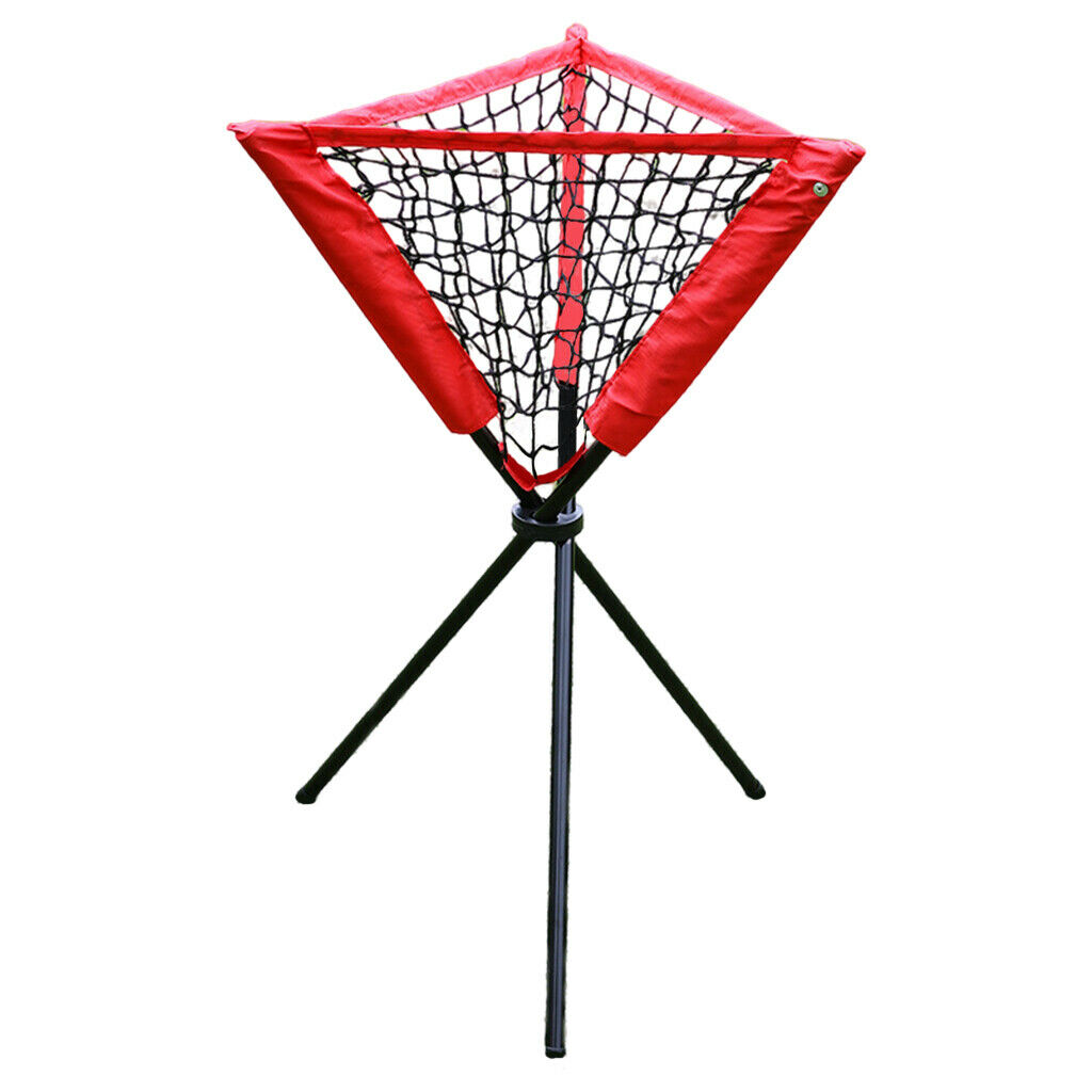Baseball Tripod Ball Caddy Batting Practice Training Ball Basket w/ Tote Bag