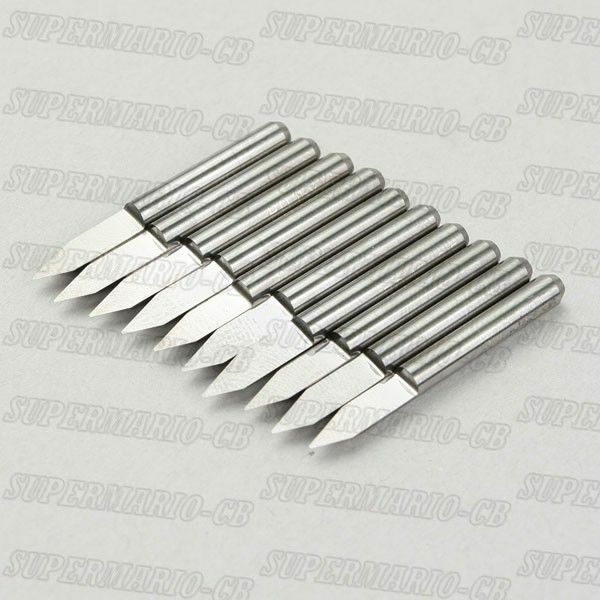 10x High Quality 1/8'' Carbide PCB Engraving Bits CNC Router Tool 30° 0.4mm
