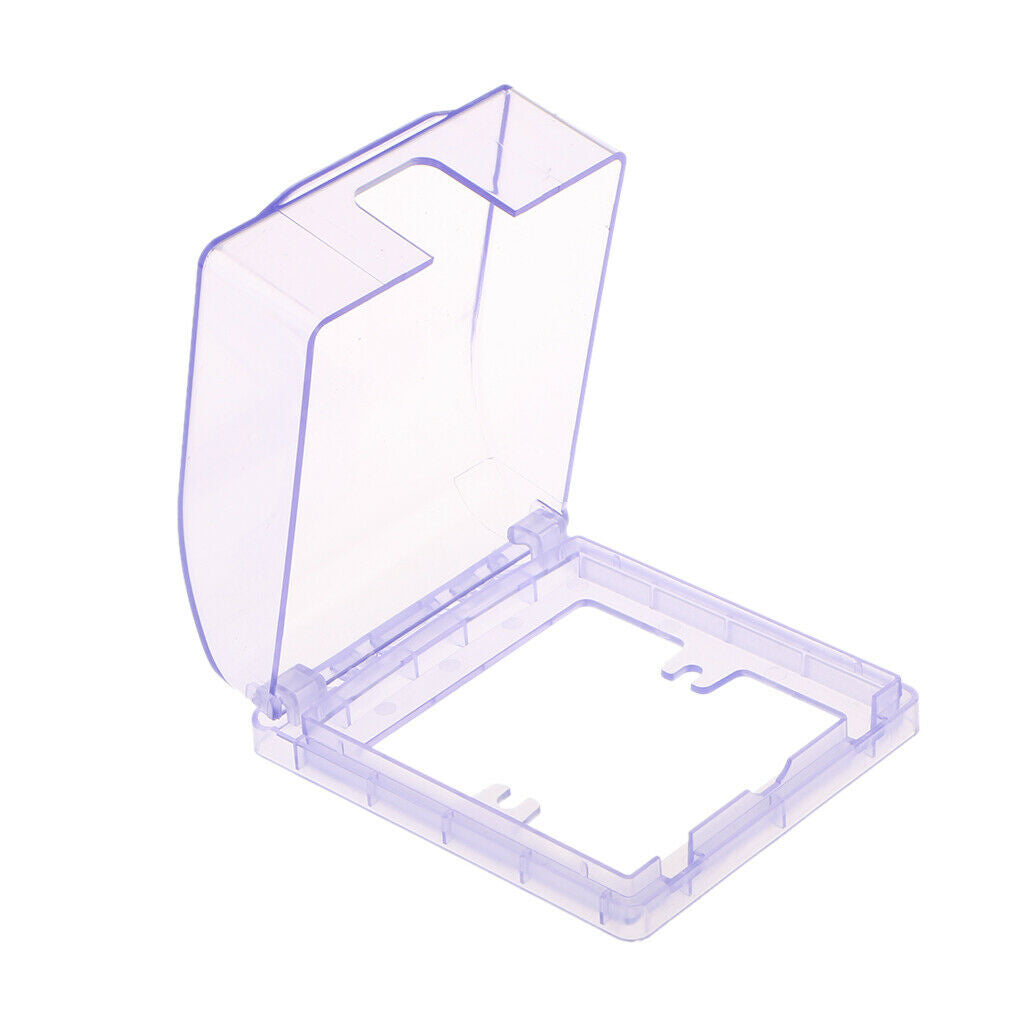 2PCS Waterproof Switch Cover Box Case Power Socket Protector Splash Proof Blue