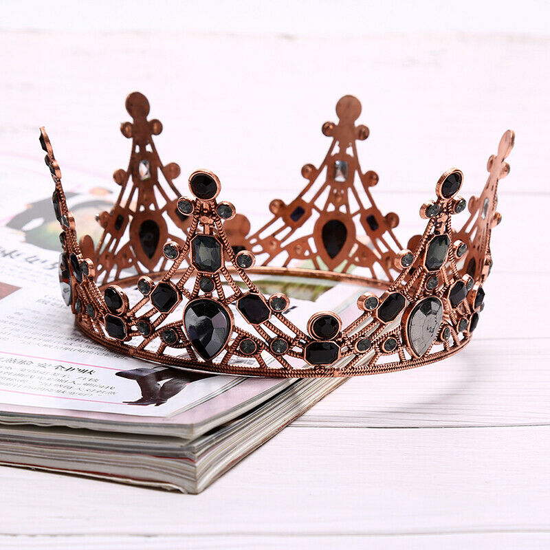 Mini Retro Black Tiaras Crowns Cake Topper Decoration Party Birthday Supp.l8