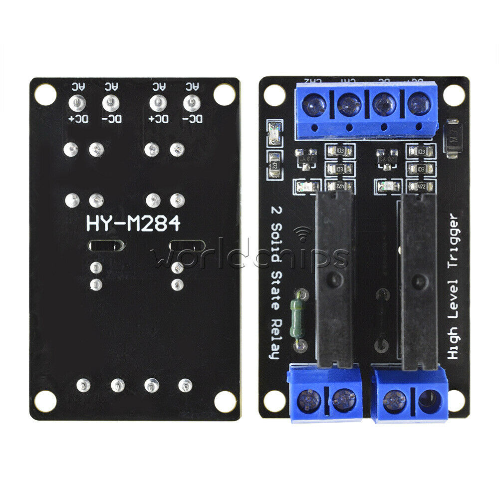 5V DC 2 Channel Solid-State Relay Board module High Level fuse for arduino