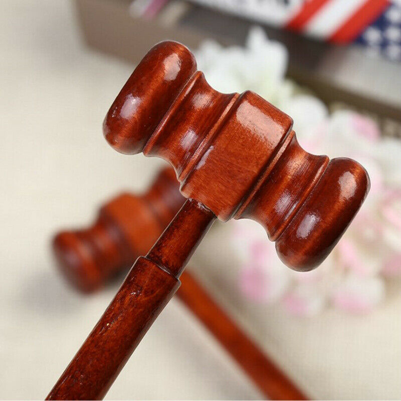 1PC Mini Hammer Lawyer Decoration Hammers Judge Hammer Wood.l8