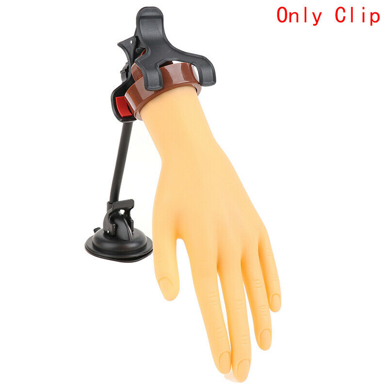 1Pc Nail Art Practice Hands Table Clip For Manicure Finger Training DisplayFCA