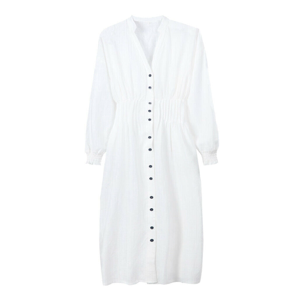 Women Long Sleeve Midi Dress S