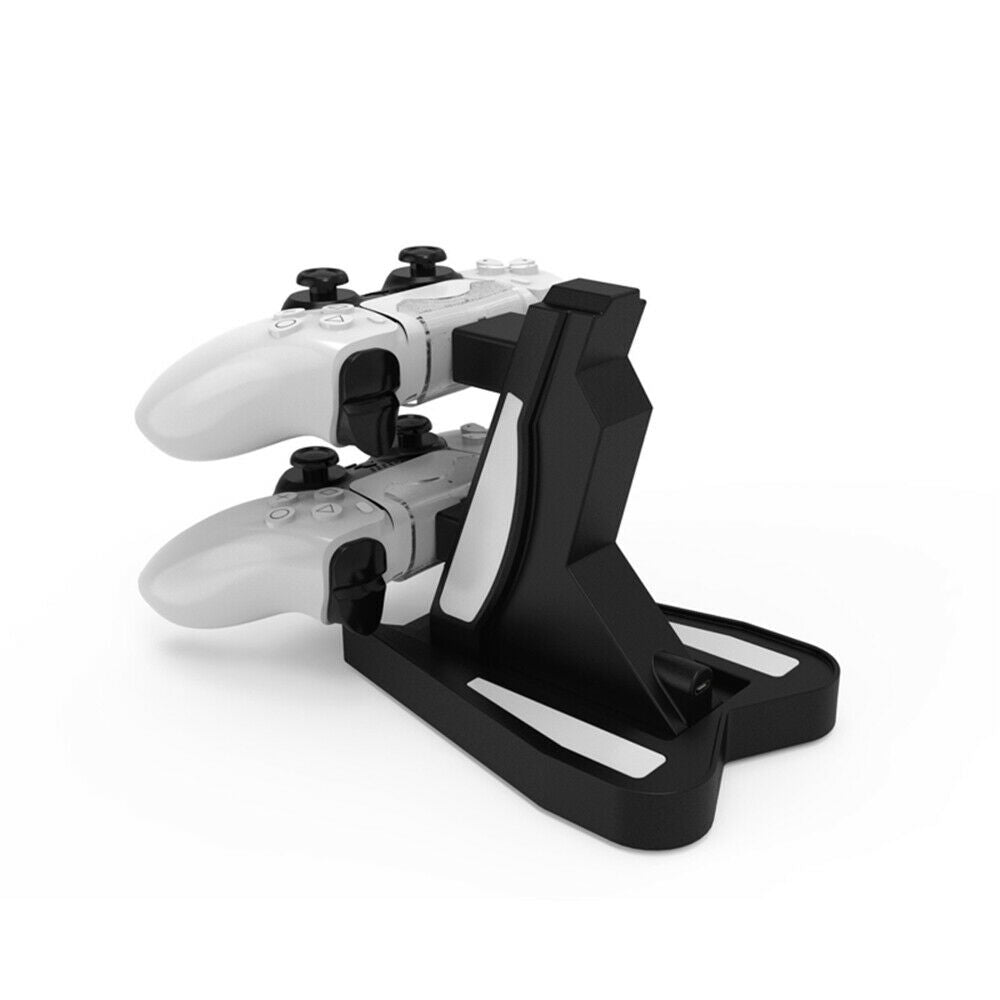 USB Charger Dual Charging Dock Stand Station Cradle Holder for PS5 Controller