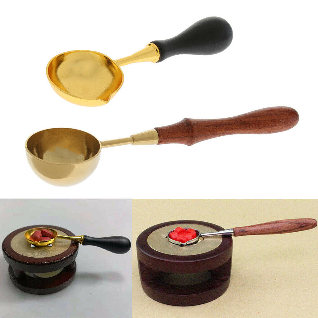 Set of 3pcs Wax Bead Seal Melting Spoon Furnace Heater Combo Kit