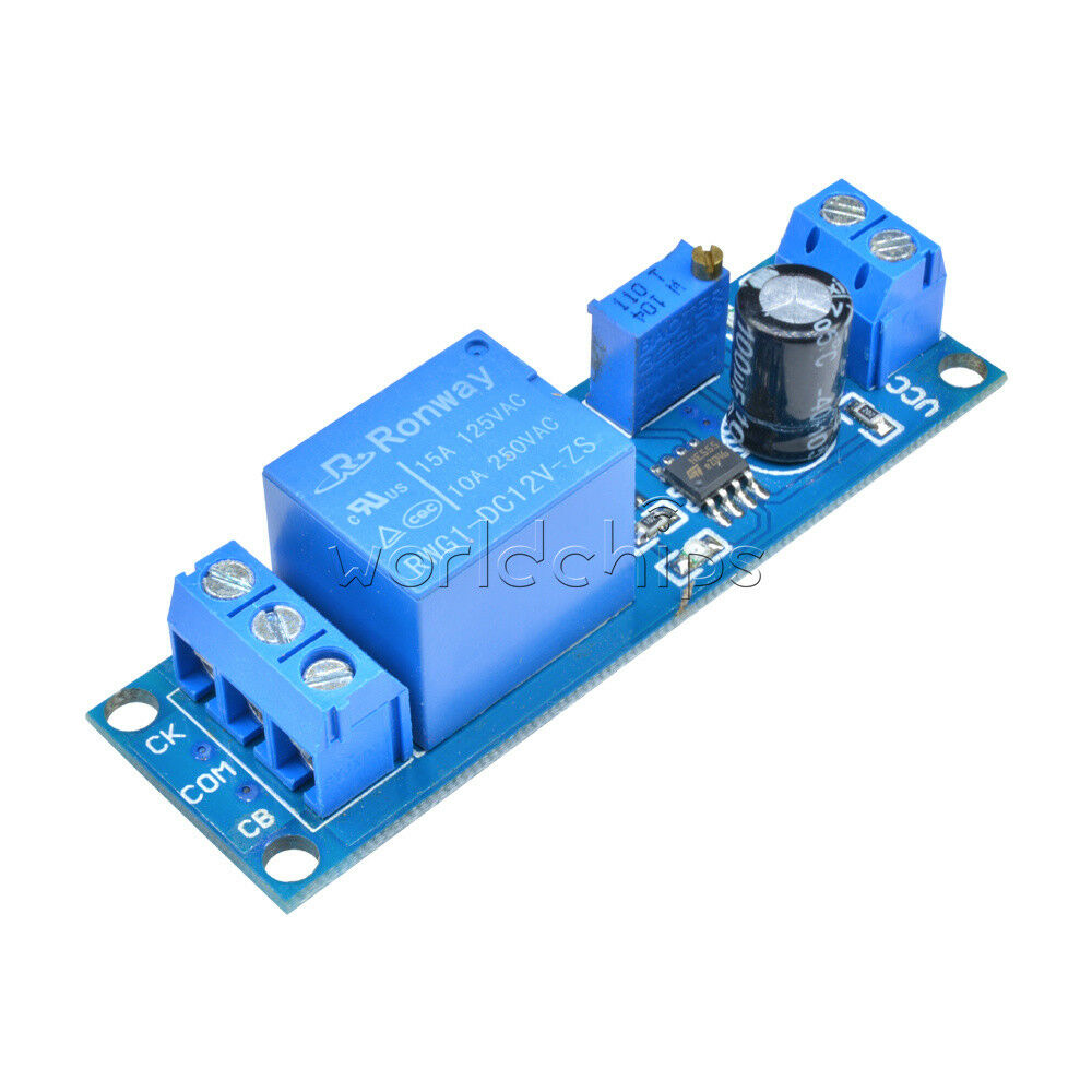 Blue DC 12V NE555 Delay Relay Timer Trigger Switch Adjustable Module Oscillator