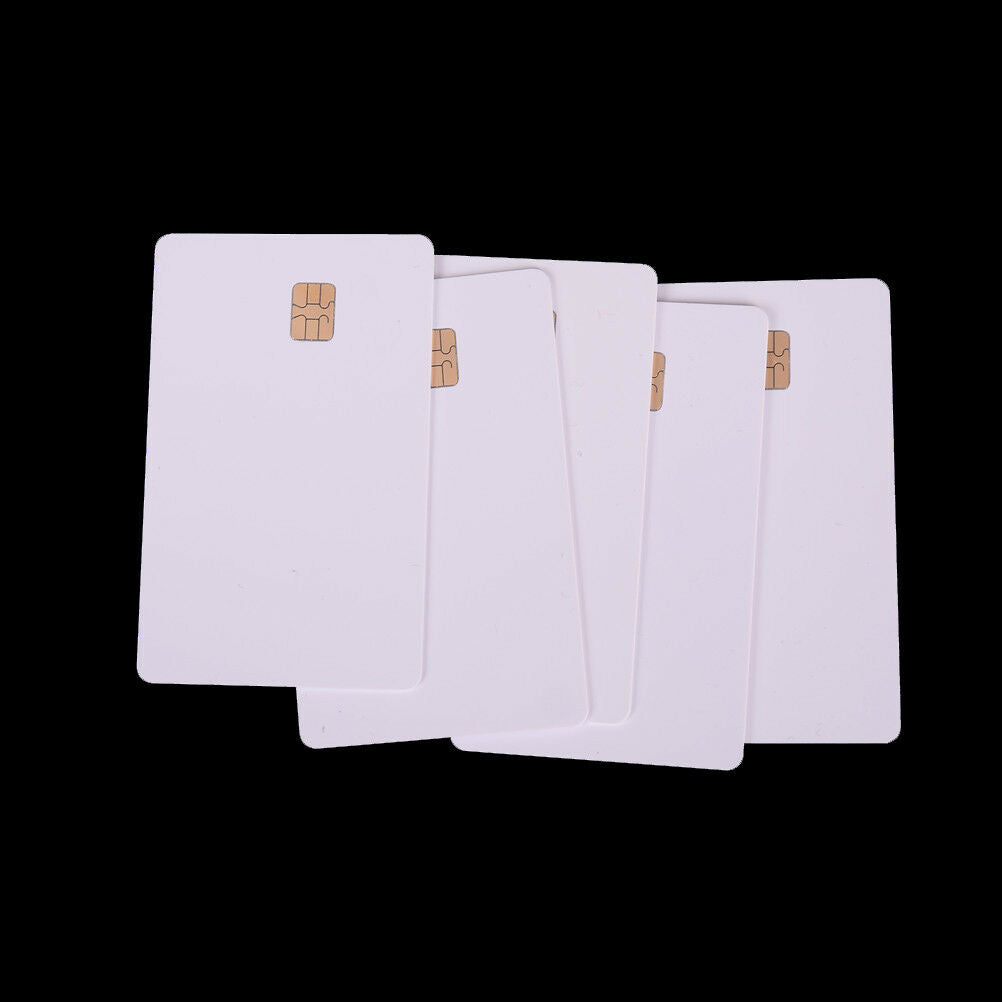 5 Pcs ISO PVC IC With SLE4442 Chip Blank Smart Card Contact IC Card Safety Wh SJ