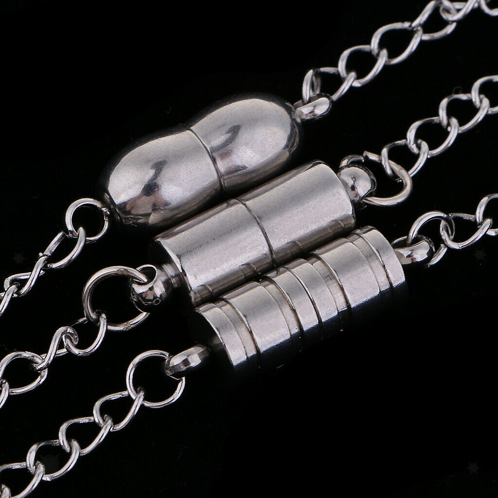 3pcs  Clasps with Chain for DIY Necklace Bracelet Jewelry Making