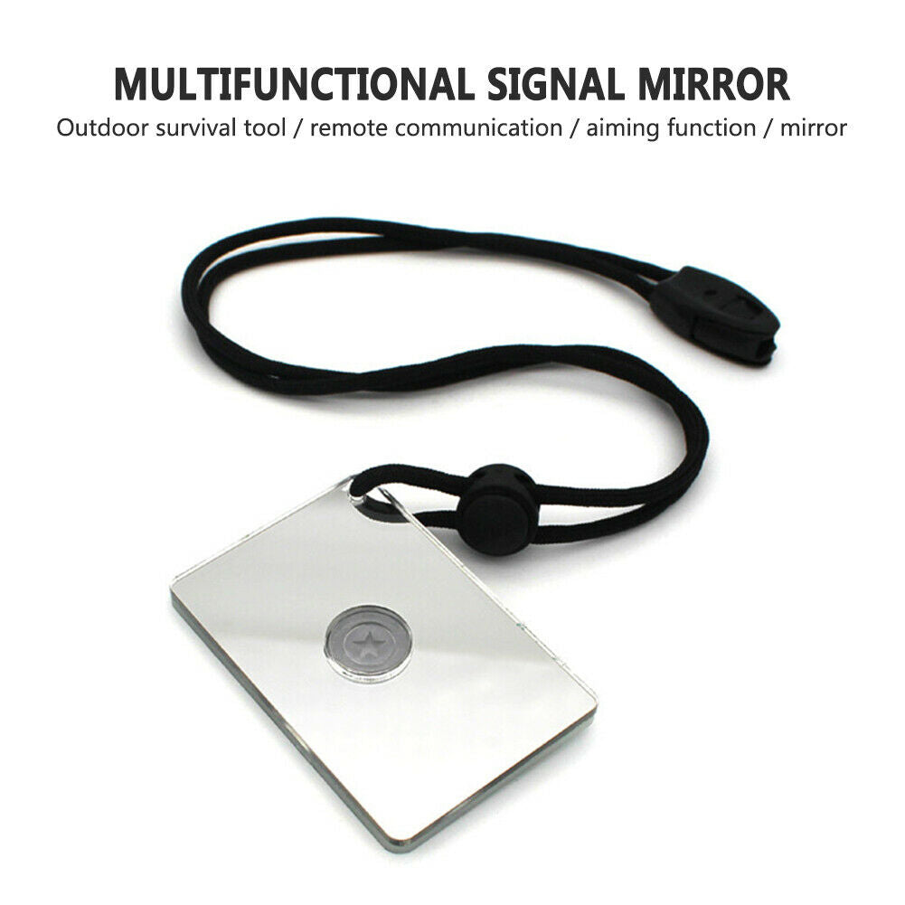 Survival Signal Mirror Marine Kayak Emergency Rescue Outdoor Portable Tools