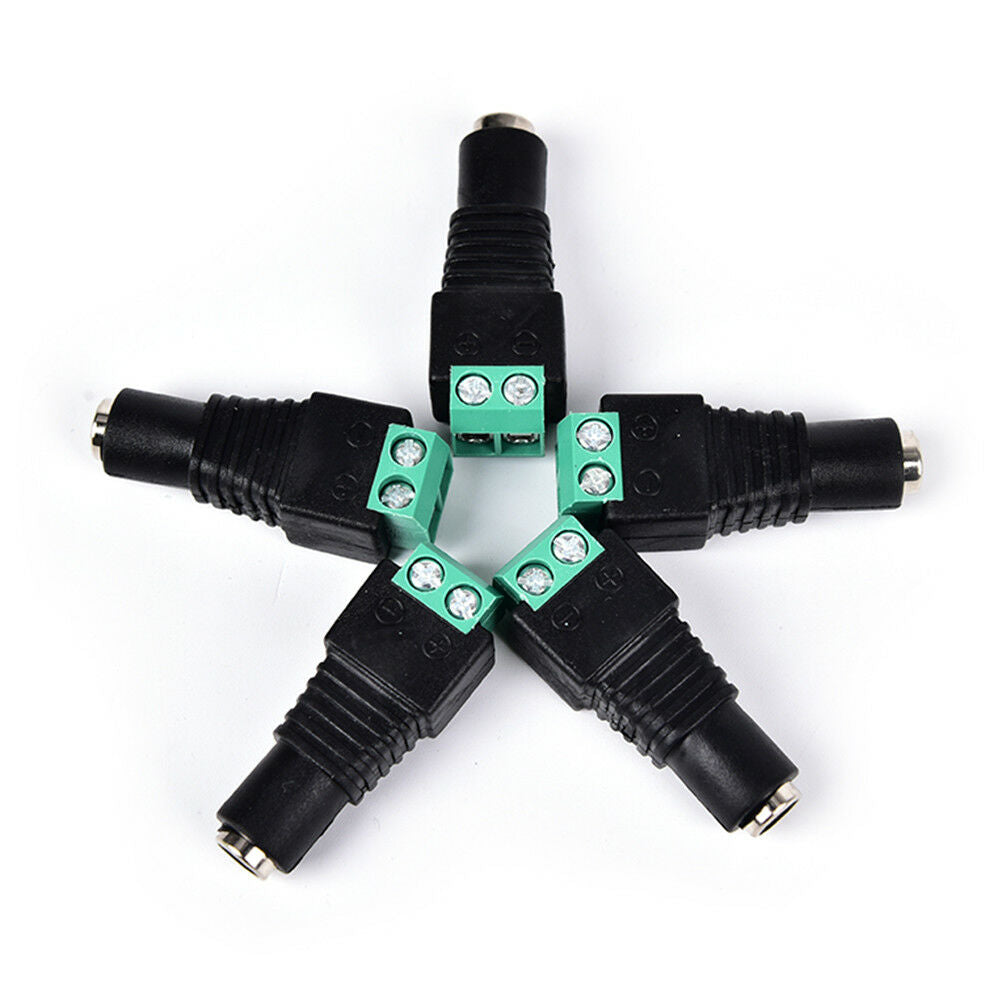 5 x 5.5x2.1mm female jack dc power adapter connector plug for cctv camera  G SJ