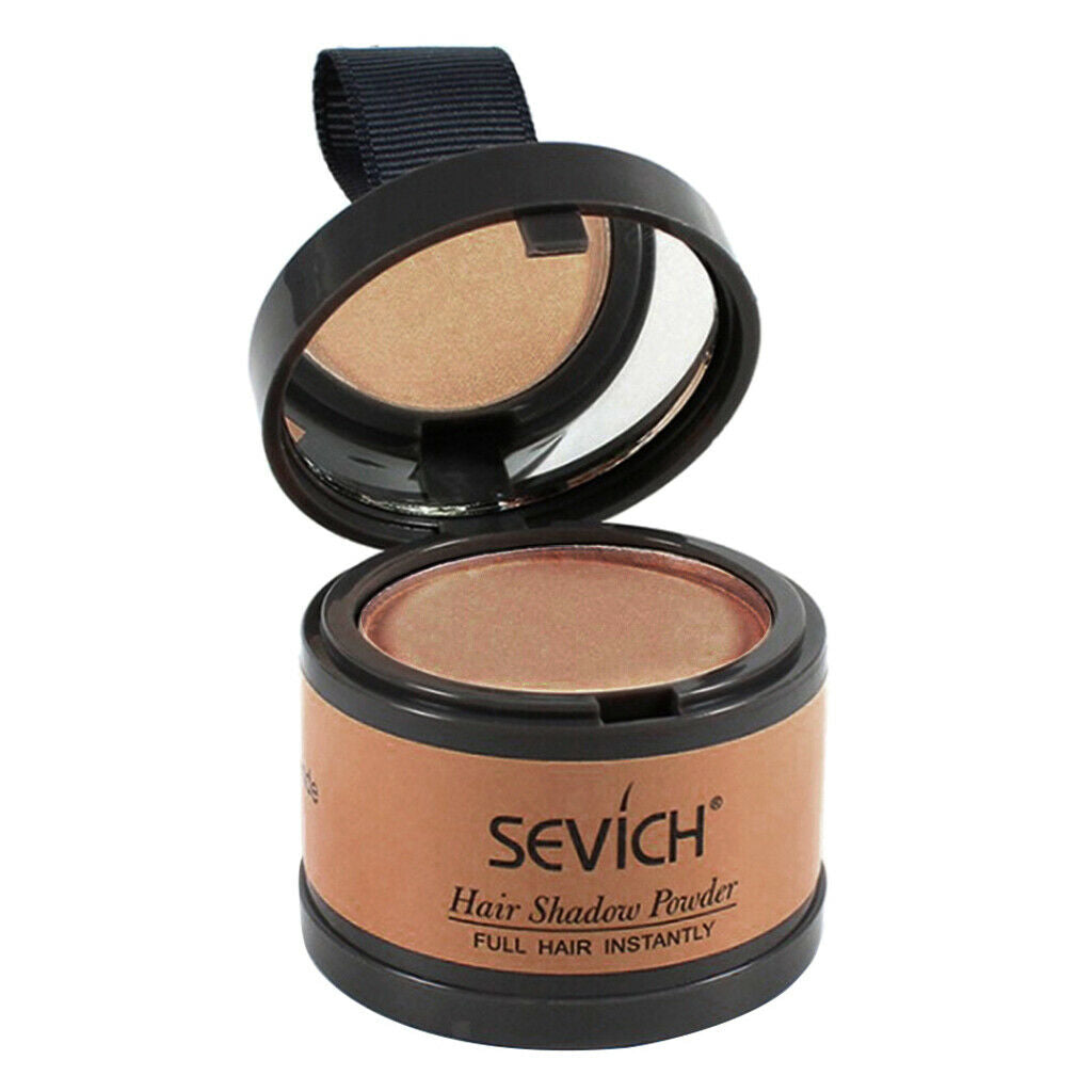 Smooth Hairline Forehead Powder with Mirror Hair Roots Cover Brown