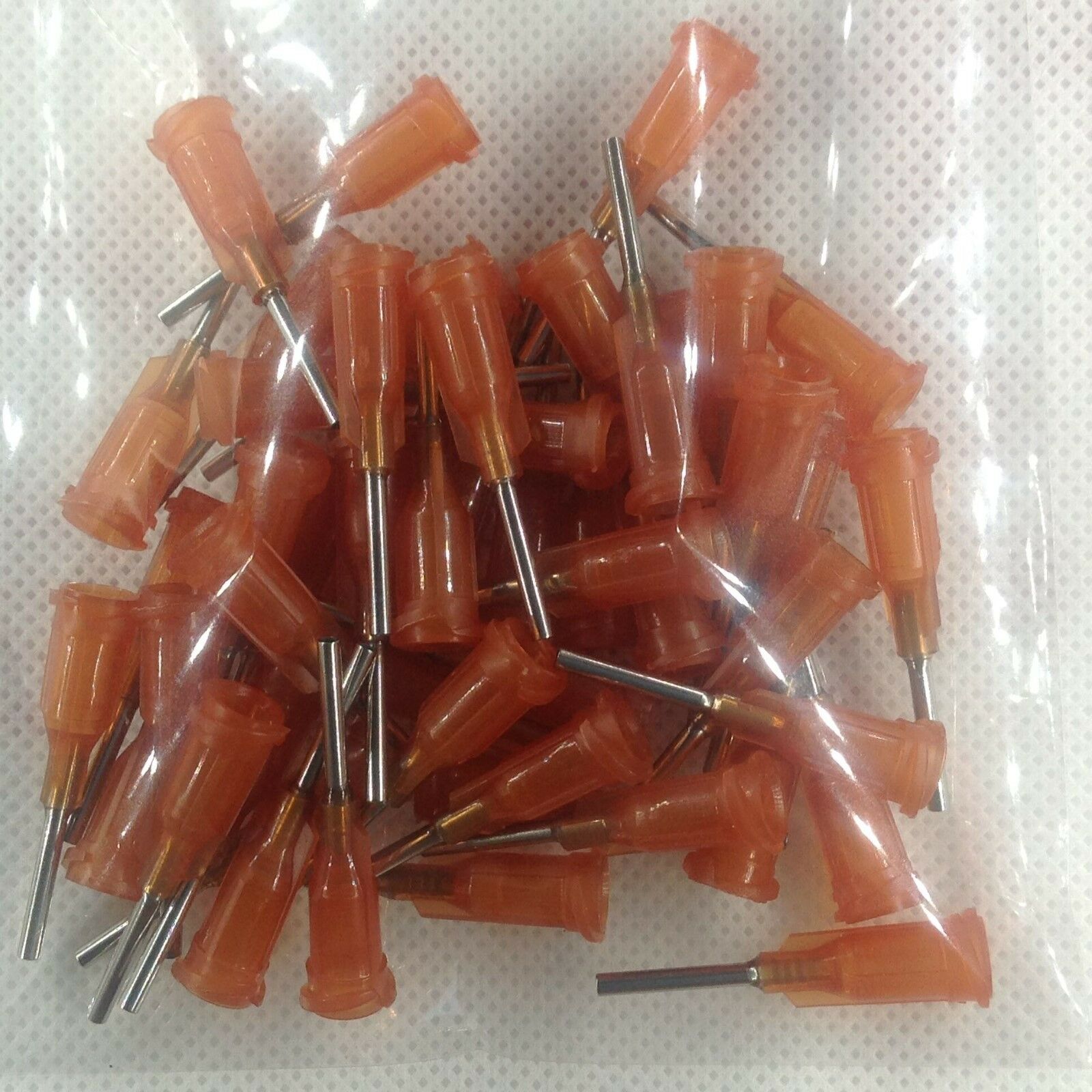 50pcs 1/2" 15Ga Dispensing Needle Tip For Liquid Dispenser Adhesive Glue 0.5"