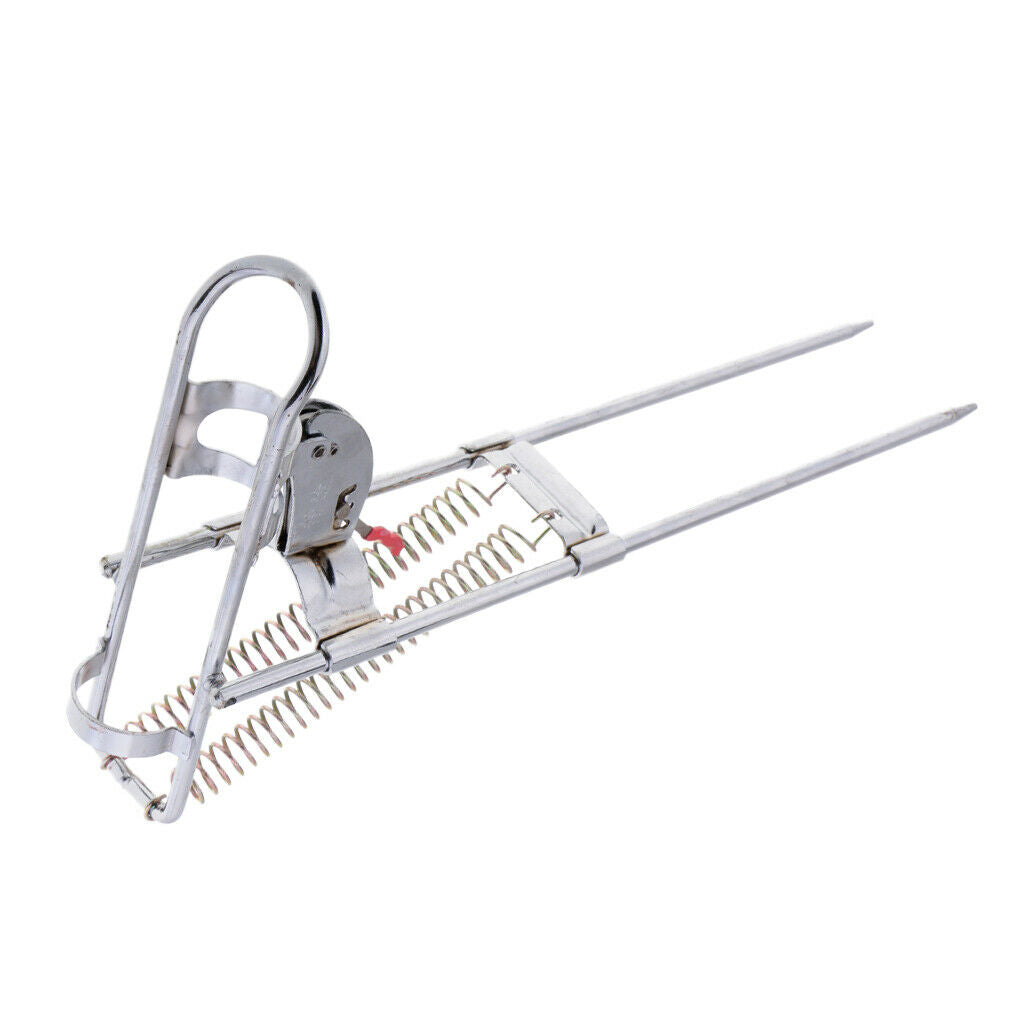 Stainless Steel Fishing Rod Holder Rack with Automatic Tip-Up Hook Setter,