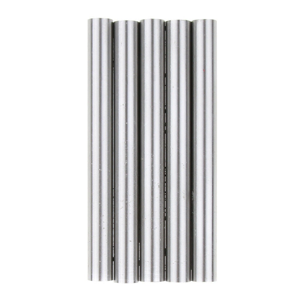 5X 10mm Dia 100mm Length HSS Round Shaft Rod Bar Lathe Tools Gray