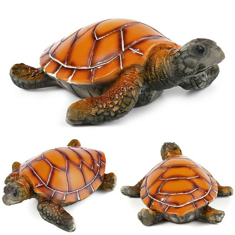 Aquarium Ornament Polyresin Tortoise Artificial Fish Tank Turtle DecorationBDAU