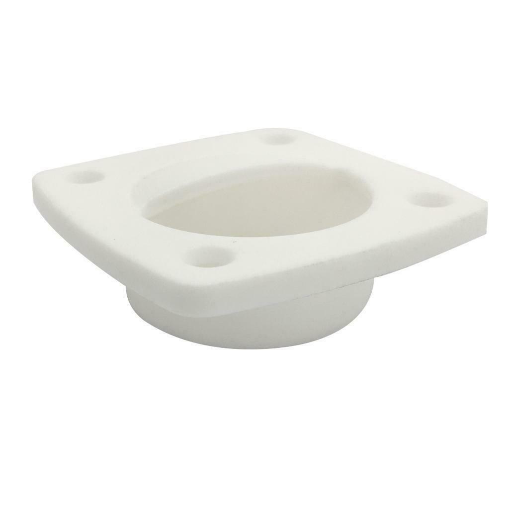 White Plastic Recessed Handle Pull 58x58mm for Marine Boat Yacht Cabin