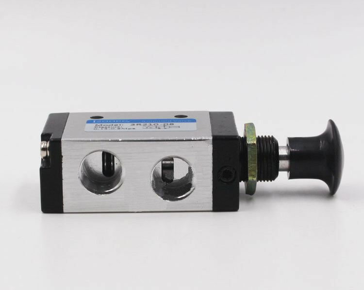 3 Port 2 Position 1/8" PT Hand Operated Air Valve Manual Pneumatic Control Valve