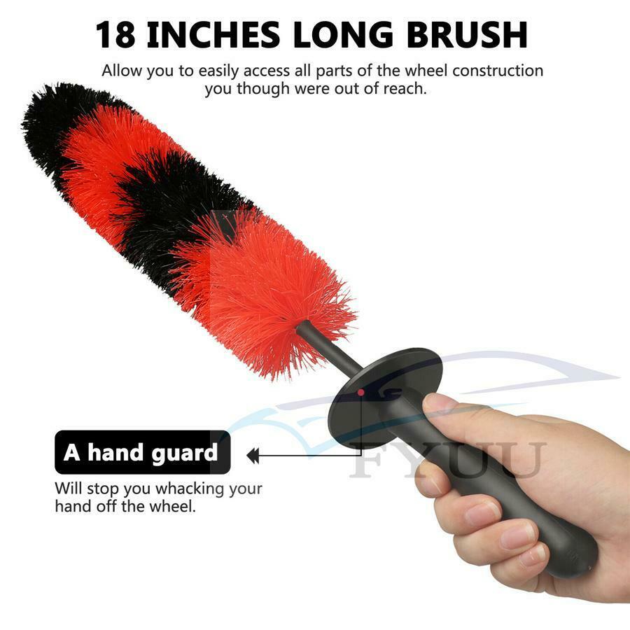 6Pcs Car Wheel Brush Rim Tire Detailing Auto Care Exhaust Tip Motorcycles Brush