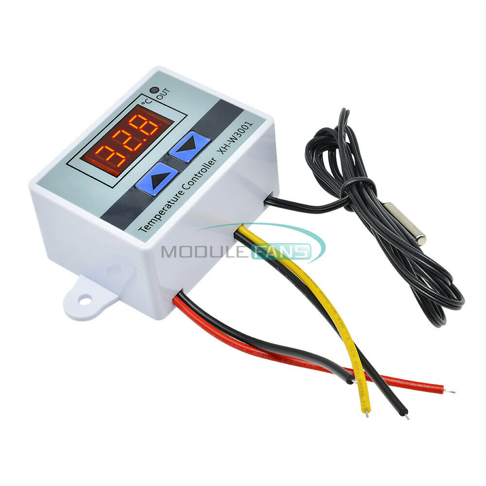 W3001 AC 110-220V Microcomputer Digital Temperature Controller with Switch Probe