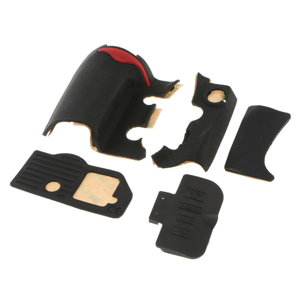 5 Pieces Repair Part for   D300 Left Bottom USB Grip Rubber Unit + Tape