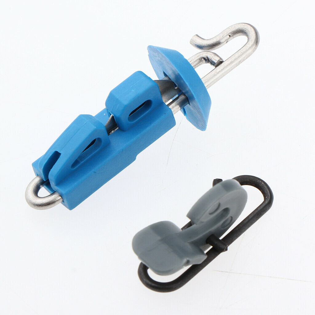 10pcs Splash Down Fishing Bait Clip Locking Lock Jigging Lure Hook Tackle