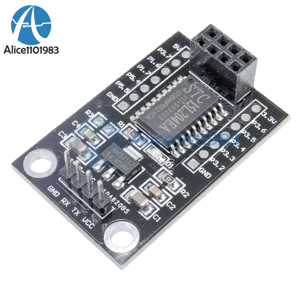 5PCS MCU STC15L204 Wireless Development Board +NRF24L01+UART Interface 5-3.3V