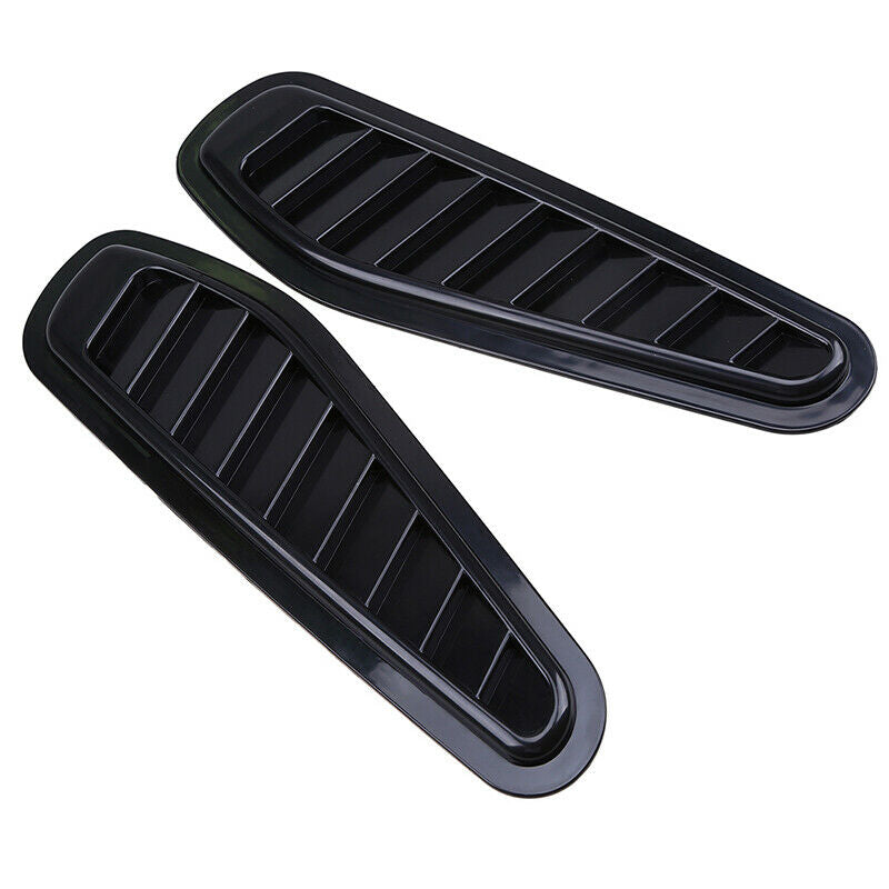 2x Car Front Hood Bonnet Vent Air Flow Intake Scoop Side Fenders Decor Universal