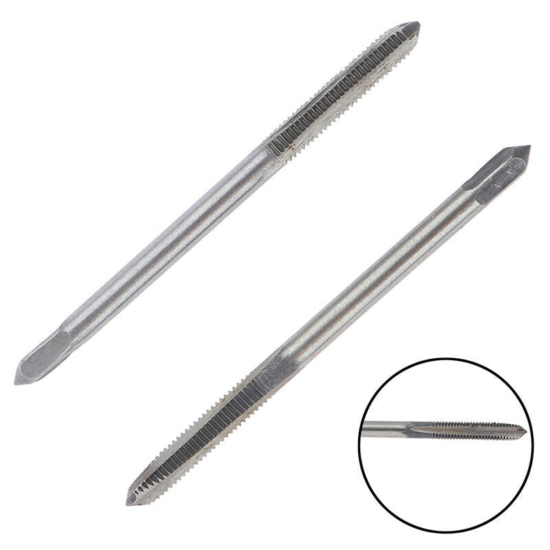 2pcs Straight Fluted Screw Thread Metric Plug Hand Tap Drill Hand M3*0.5.l8