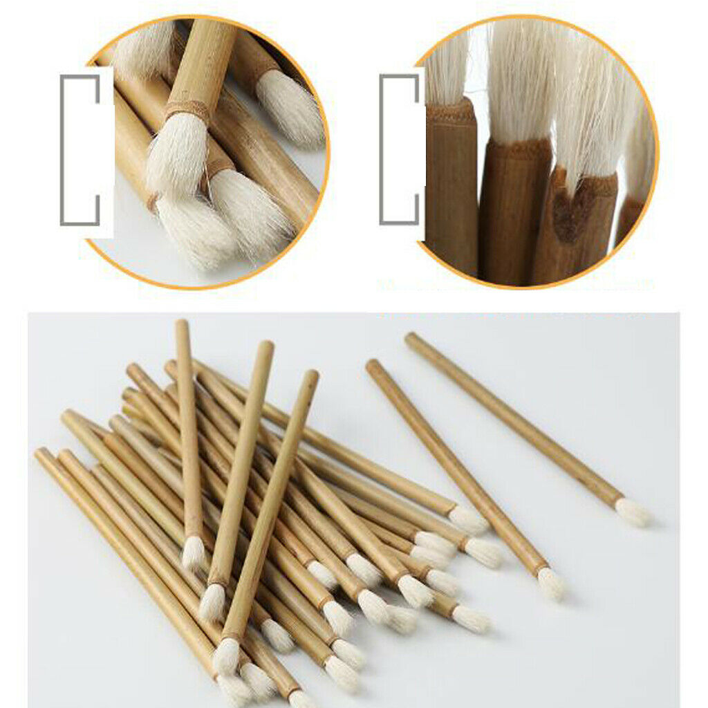 Wooden Painting Brush Tool Ink Pen for Crafts Ceramic Sculpture Painting DIY