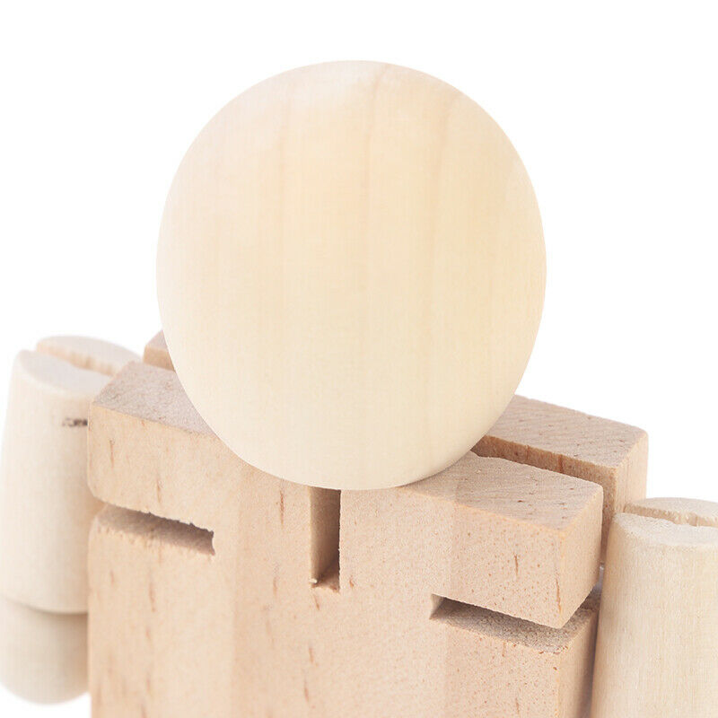 DIY Graffiti Puppet Deformation Activity Wooden Robot Children's Educatio.l8