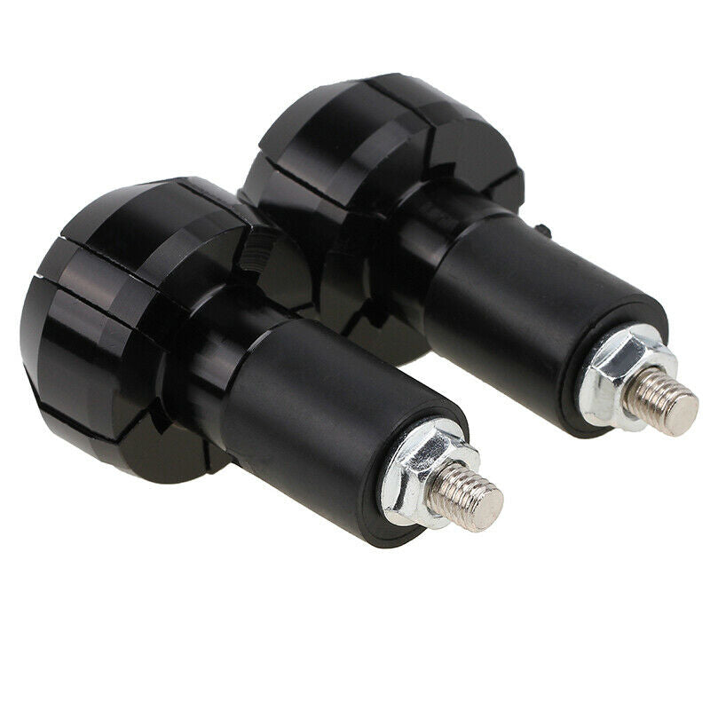 Handle Bar Ends Grips Plug Universal Fit 7/8" 22mm Hanlebar Motorcycle Black