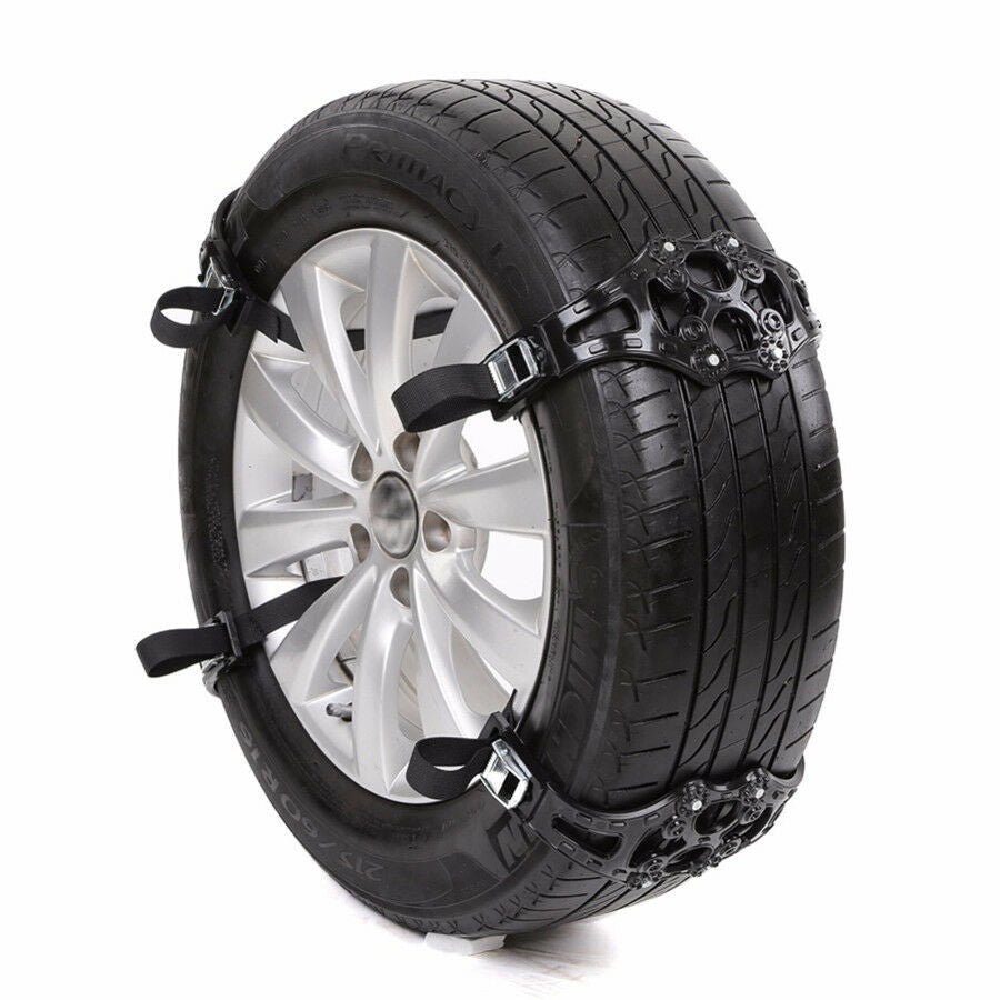 Car Truck Tire Wheel Safety Snow Winter Chain Belt Anti-Skid Black/Yellow Random