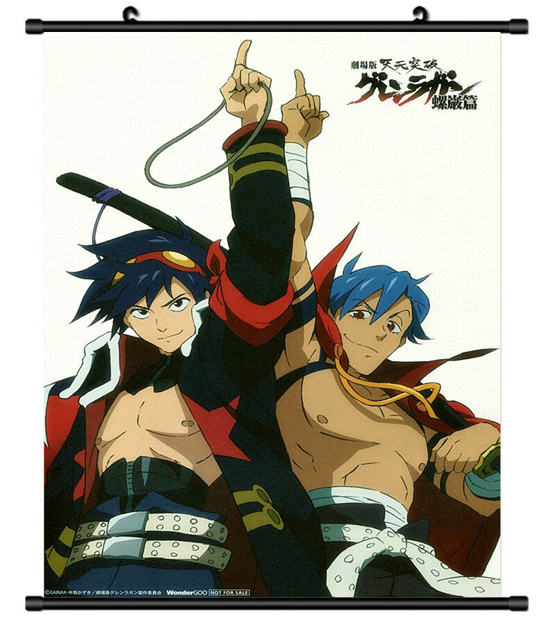 4514 Tengen Toppa Gurren Lagann Anime manga Home Decor Poster Wall Scroll