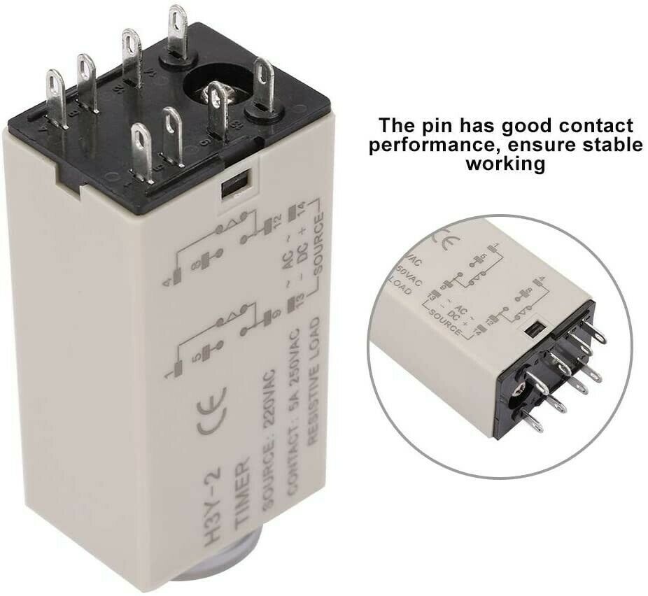 H3Y-2 220VAC 10S NEW PLC Terminal Timer Time Relay Solid State Relay Timer Relay