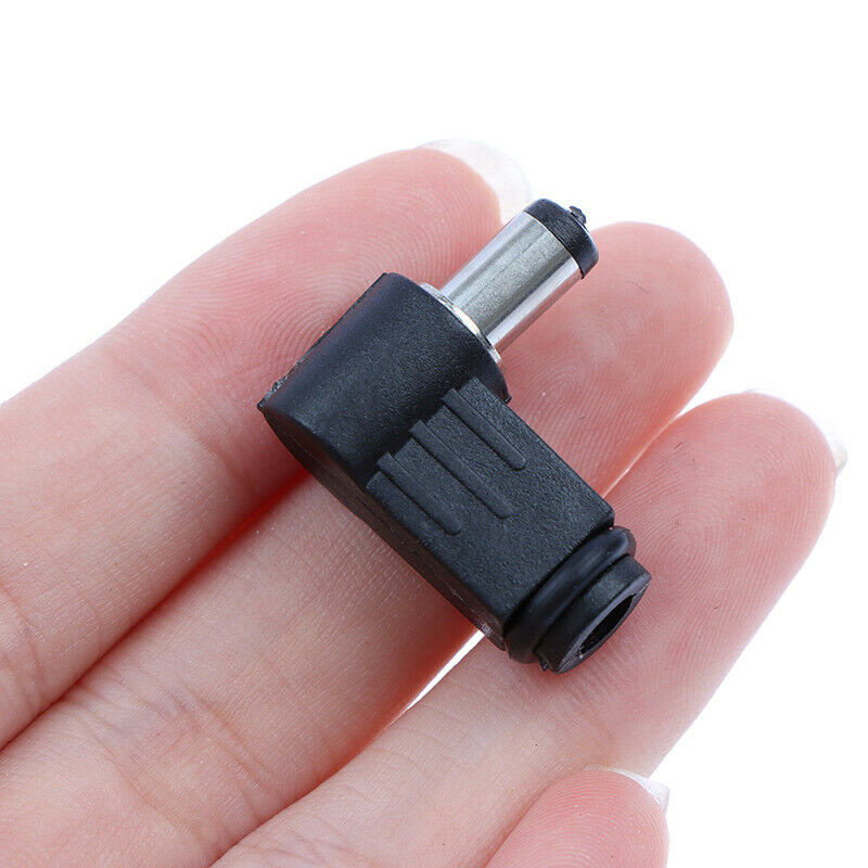10pc 2.1mm x 5.5mm Male Plug Right Angle L Jack DC Power Tip ConnectorB.hc WF