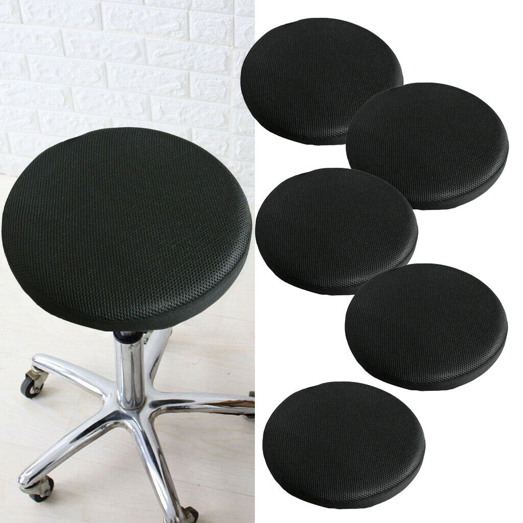 5 Pieces 40cm/16'' Dia Elastic Round Bar Stool Cover Chair Protector Pad