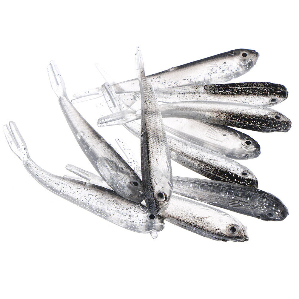 10Pcs 80Mm Soft Fishing Lure Tiddler Swimbait Artificial Bait Tackle Minn.l8