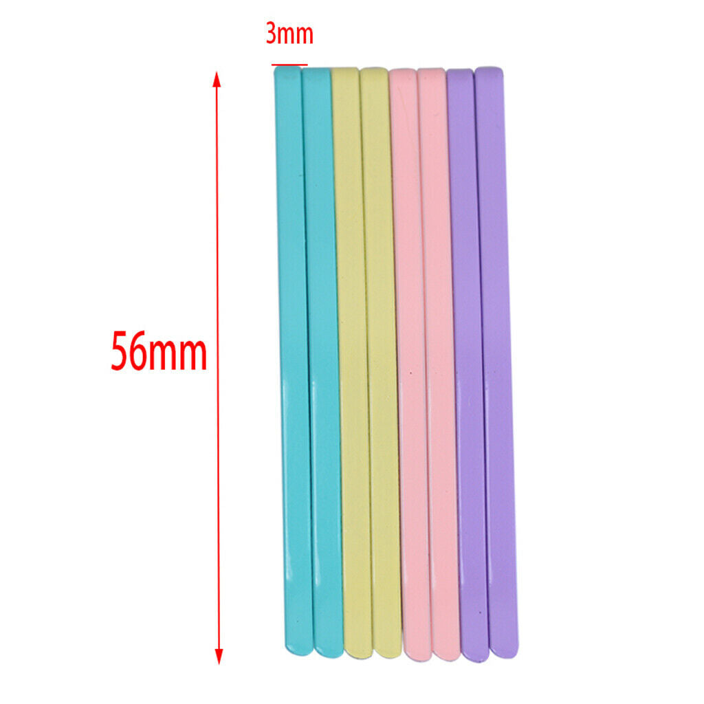 40 Pieces Assorted Color U-shaped Pin Barrettes Crimped Updo Hair Clip