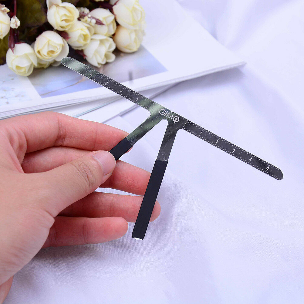 Microblading Eyebrow Stencil Makeup Reusable Measuring Shaper Tattoo Rule Tt