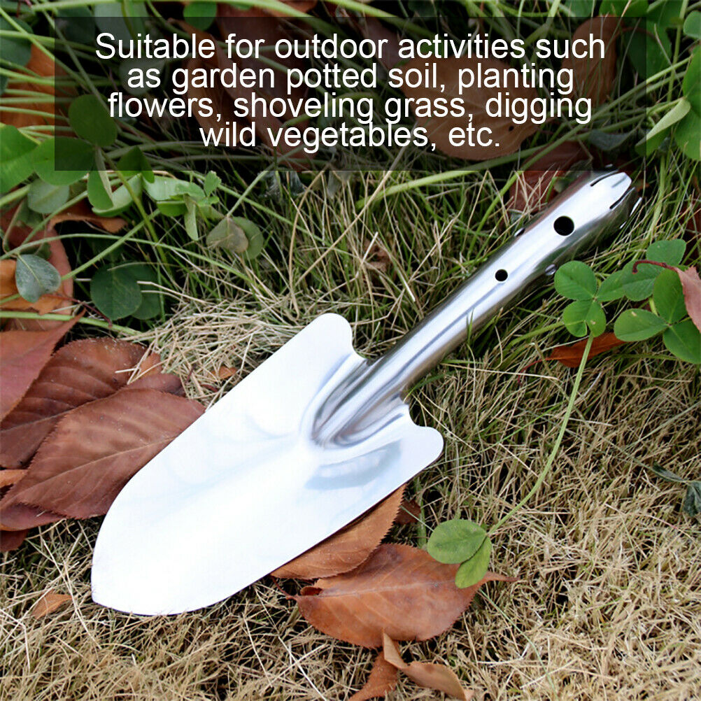 Stainless Steel Garden Trowel Potting Soil Scoop Hand Shovel Tool Soil Diggers