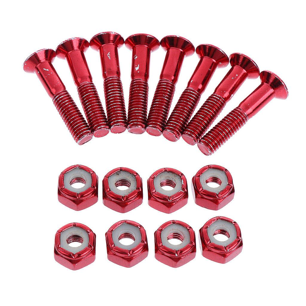 1" Skateboard Mounting Bolts Screws Flat Head Screws DIY Truck Hardware