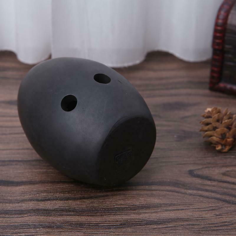 8 Holes Ocarina Black Clay Xun Musical Instrument For Children Beginner Gift