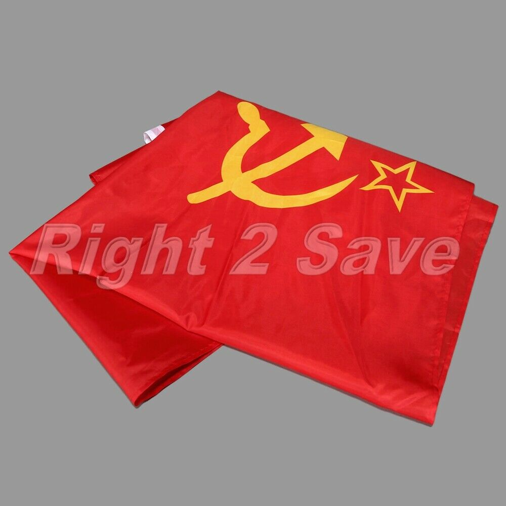 3x5FT Durable Union of Soviet Socialist Republics USSR Flag Red Banner Decor