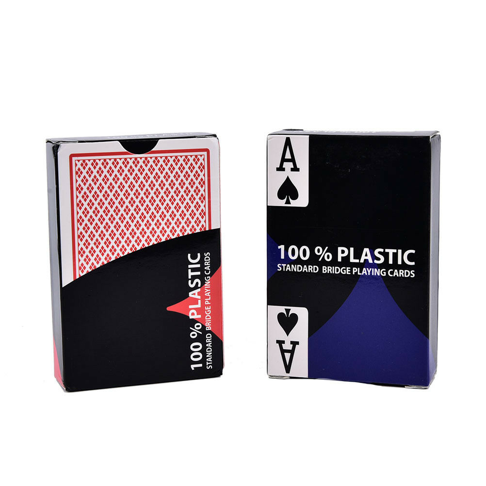 1pc red baccarat texas holdem plastic playing poker cards bridge game H J Pw Fx